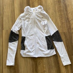 ASICS White Zip up Sweatshirt | Running Attire